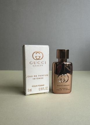 Gucci guilty eau de parfum intense high femme парфюмированная вода оригинального миниатюра!