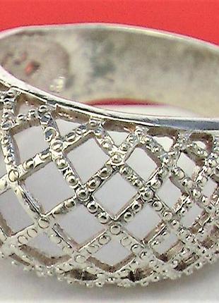 Кольцо перстень серебро 925 проба 16 размер 3,34 гр.