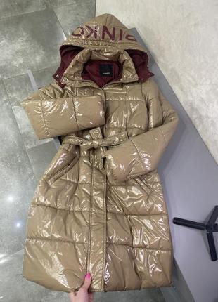 Пуховик- курточка- пальтошко 3в1 pinko 36-38 s-m