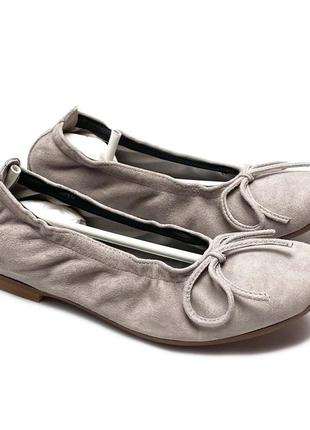 Кожаные балетки девочке clic (испания)