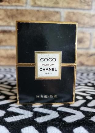 Chanel coco в хрустальном флаконе парфюм parfum духи винтаж закрыты