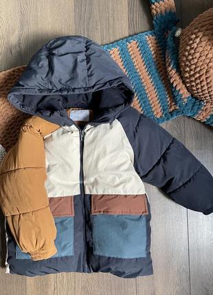 Куртка парка zara 4-5 лет 110 см рост 104 см рост