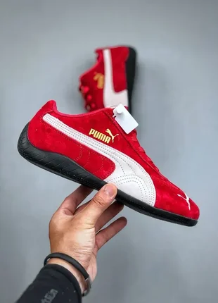 Кеди пума спідкет червоні puma speedcat red white