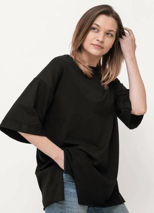 Стильная оригинальная футболка bershka хлопок оверсайз р.xl