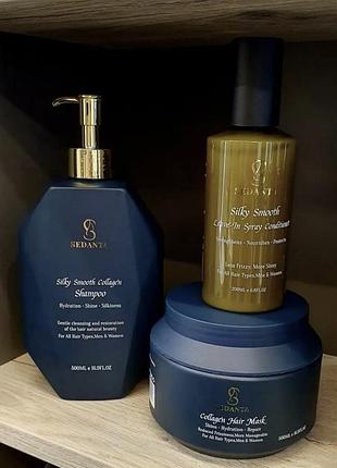 Набор 3в1 sedanta collagen шампунь, маска и спрей