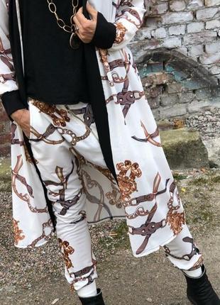 Джогери спортивні штани lo-ika l-xl стиль хіп хоп вулична мода принт ланцюги