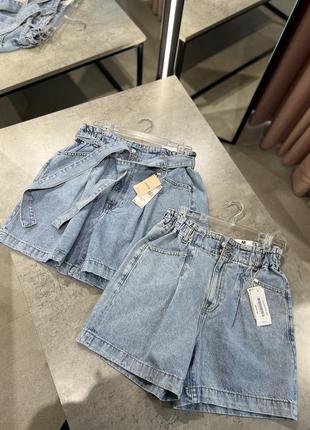 Джинсовые шорты бермуды mango