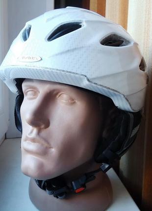 Шолом гірськолижний alpina supercybric white carbon германія білий (55-59см)