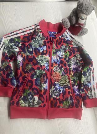 Реглан - олимпийка adidas original на девочку 4-5 лет
