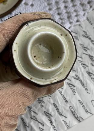 Антикварний свічник підсвічник перепелина порцеляна німеччина winterling
