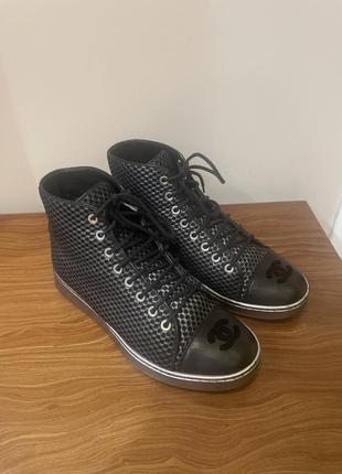Кеды высокие chanel (пригодные)