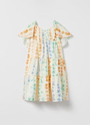 Платье в цветочный принт zara