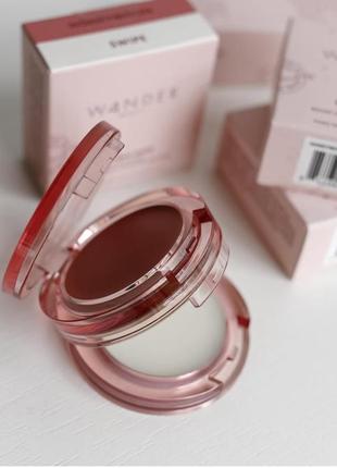 Двойные румяна бальзам wander beauty double date lip and cheek
