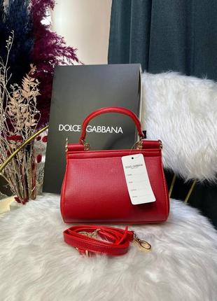 Сумка dolce&gabbana sicily красная 960686 фото