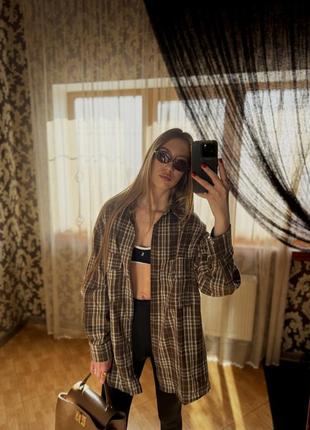 Рубашка в клетку oversize