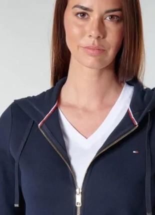 Толстовка tommy hilfiger темно-синя