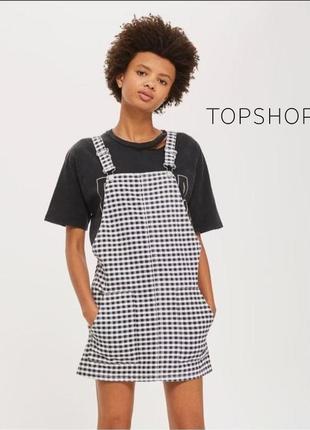 Стильный сарафан в клетку topshop