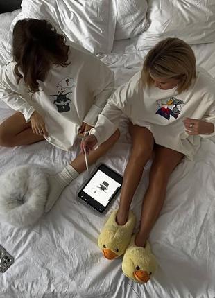 Лонгслив оверсайз том и скруж🌹