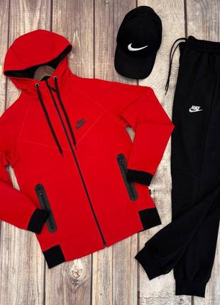 Стильный, спортивный костюм с капюшоном на весну nike