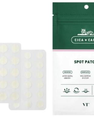 Vt cosmetics - cica spot patch - набір прозорих, тонких патчів від прищів недоліків.
