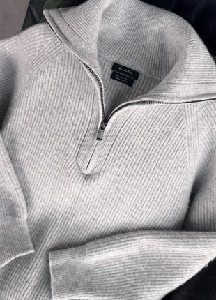 Премиальный свитер massimo dutti из шерсти ламы