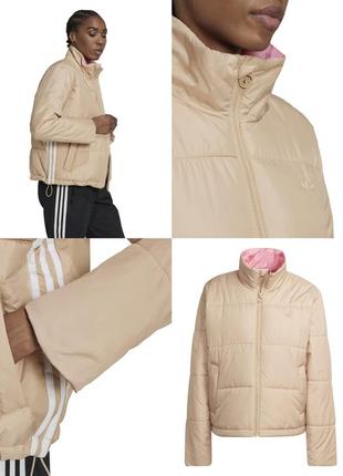 Женская куртка adidas, оригинал! стильная модель! размер s и м