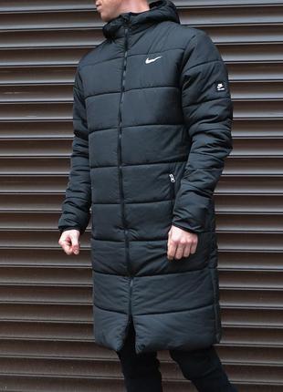 Куртка парка nike мужская удлиненная зимняя