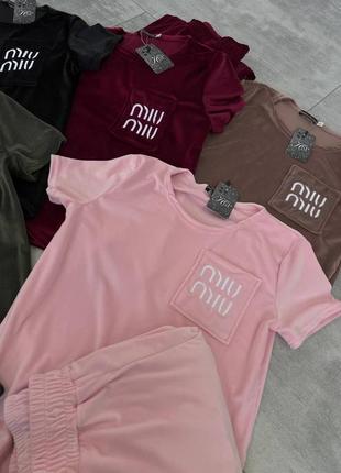 Велюровый костюм 🥰 вышивка