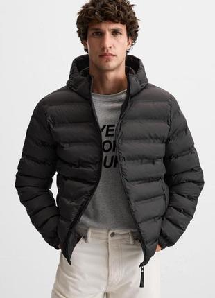 Стеганая дутая куртка zara