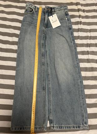 Зара zara джинси wide-leg jeans
