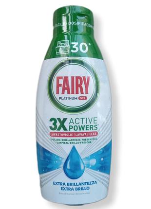 Гель для мытья посуды в посудомоечной машине fairy platinum1 фото