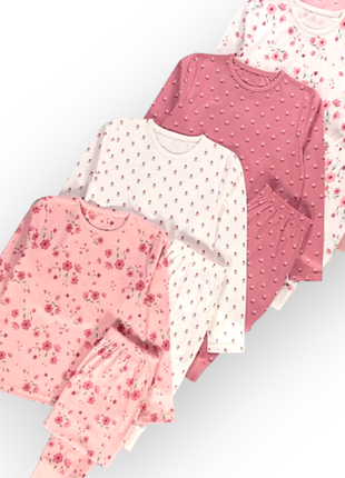 Пижама коттоновая george цветы цветочки джордж