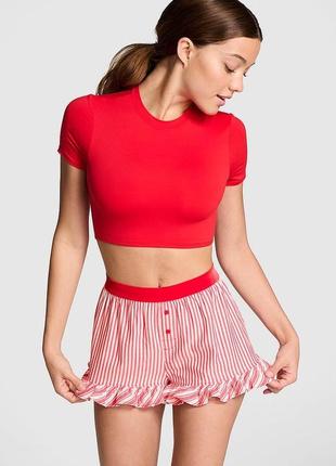 Піжамні шорти flannel boxy victoria’s secret