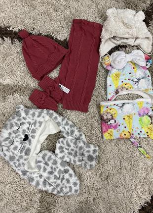 Шапочка для девочки, набор