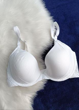 Бюстгальтер бра нижнее белье белый сток 32dd 70е