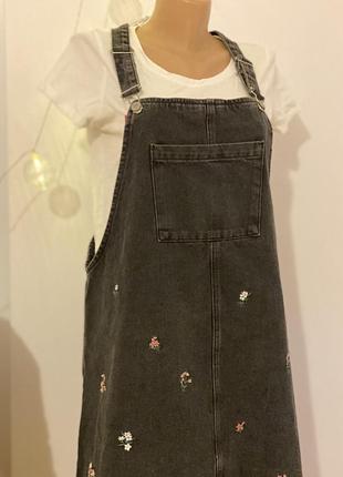 Джинсовый сарафан, denim, l 🖤3 фото