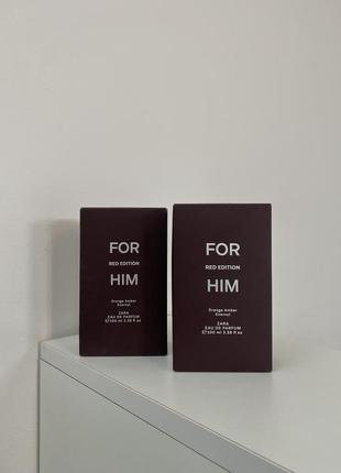Мужские духи zara for him red edition