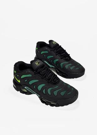 Кроссовки nike air max plus drift black/green