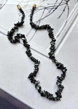 Буси вінтаж намисто натуральний камінь кольє ожерелье