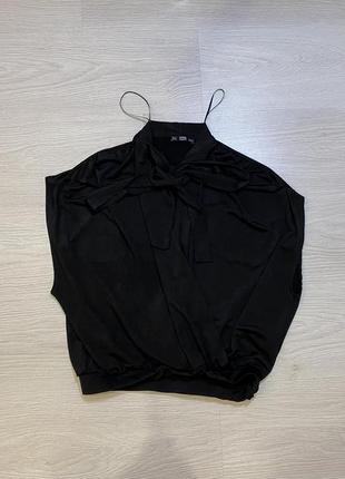 Блуза з бантом zara, s 3