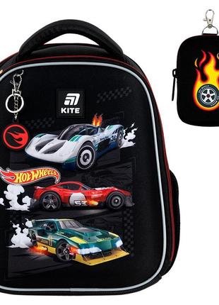 Рюкзак шкільний каркасний kite education hot wheels hw25-555s