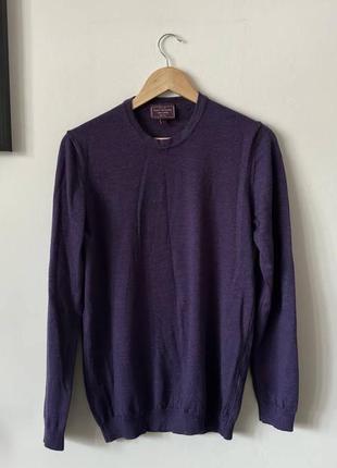Pure merino 100% меринос свитер фиолетовый