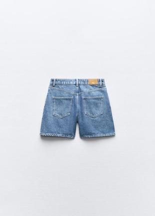 Джинсовые шорты свободного кроя zara - 38