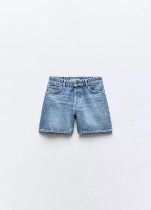 Джинсовые шорты свободного кроя zara - 38