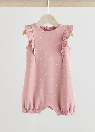 Летний ромпер/песочник для девочки next 74 80