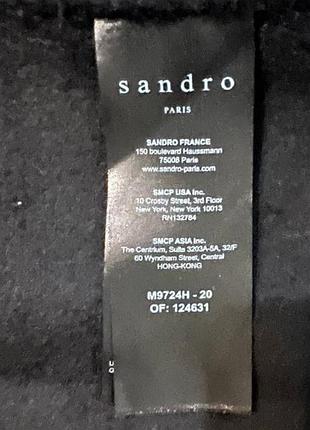 Пальто  вовняне чорне sandro dilan 4