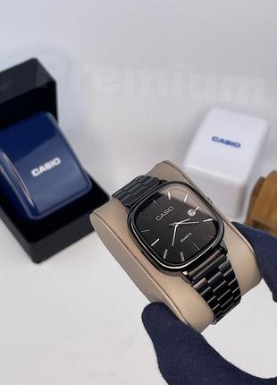 Годинник casio old money total black | витончена класика в чорному виконанні