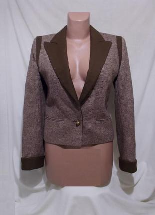 Жакет винтаж пестрая шерсть альпаки haute couture 'louis feraud' paris 42-44р