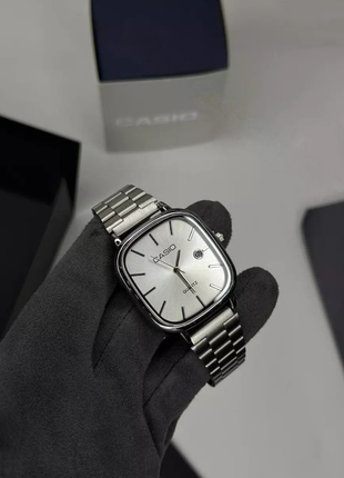 Годинник наручний casio old money silver | елегантність у класичному стилі