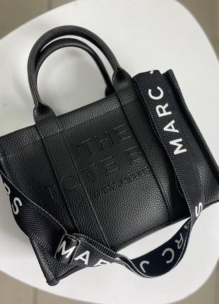 Сумка. женская черная, шоппер, тоут, tote bag, текстильный ремешок